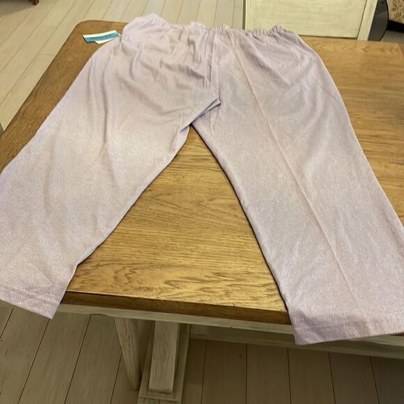 C. D. DANIELS LAVENDER KNIT DRAWSTRING PANTS WITH POCKETS.  NEW WITH TAGS - Picture 11 of 11